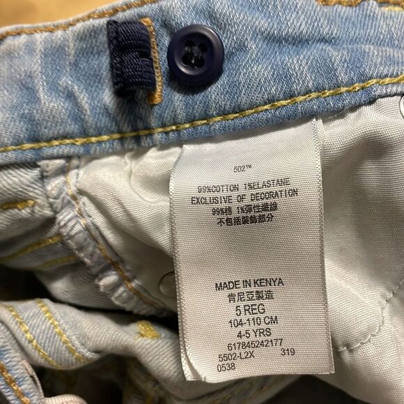 Levi’s sz 5 reg jeans with adjustable straps EUC - Picture 3 of 5